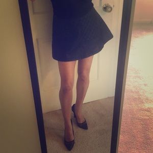 High waisted flair skirt